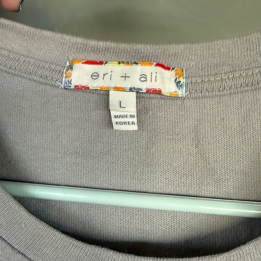 Gray and White Women's Blouse - Picture 2 of 3